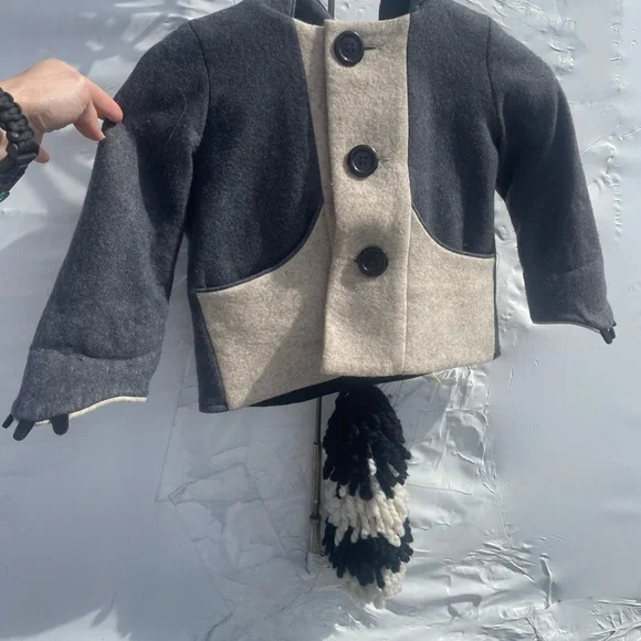 Little Goodall Rowdy Raccoon Jacket Coat 3T